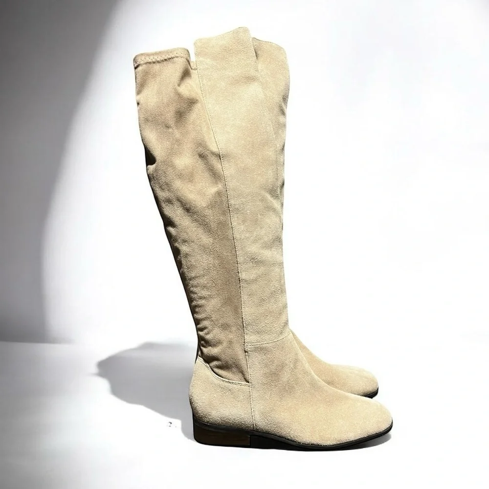 🌻NEW NWOT Lucky Brand Calypso Suede Over The Knee Boots Women's Size 8